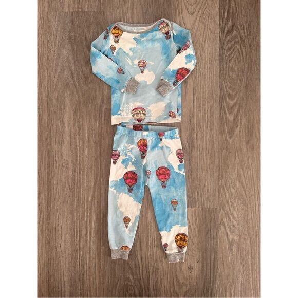 Bedhead 12-18 months Print Fitted Stretch Organic Cotton Two-piece Pajamas In Ta - Picture 2 of 5